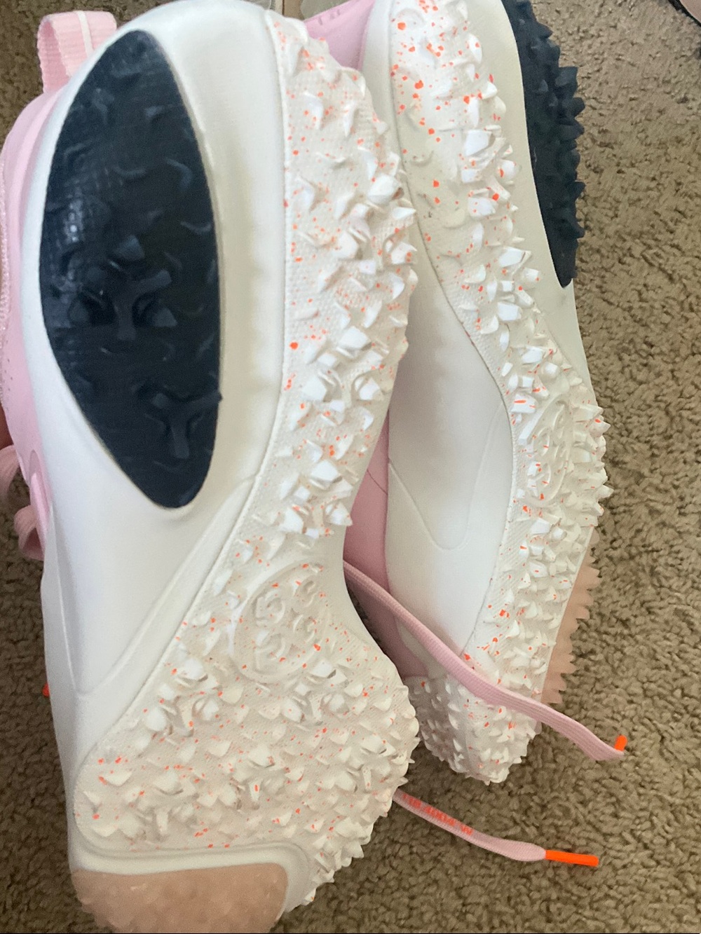 G/FORE Women's Athletic Golf Shoes in Light Pink and White - Picture 9 of 9